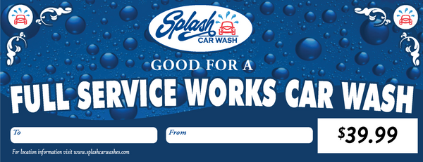 Full Service Works Wash Splash Car Wash