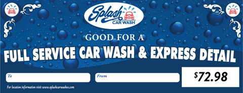 Full Service Wash & Express Detail (Service available at select locations, please visit website)